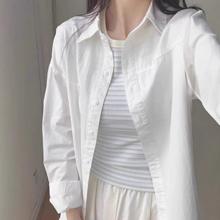 2025年新款多巴胺奶多色纯棉衬衫女夏季叠穿宽松衬衣外套外穿防晒