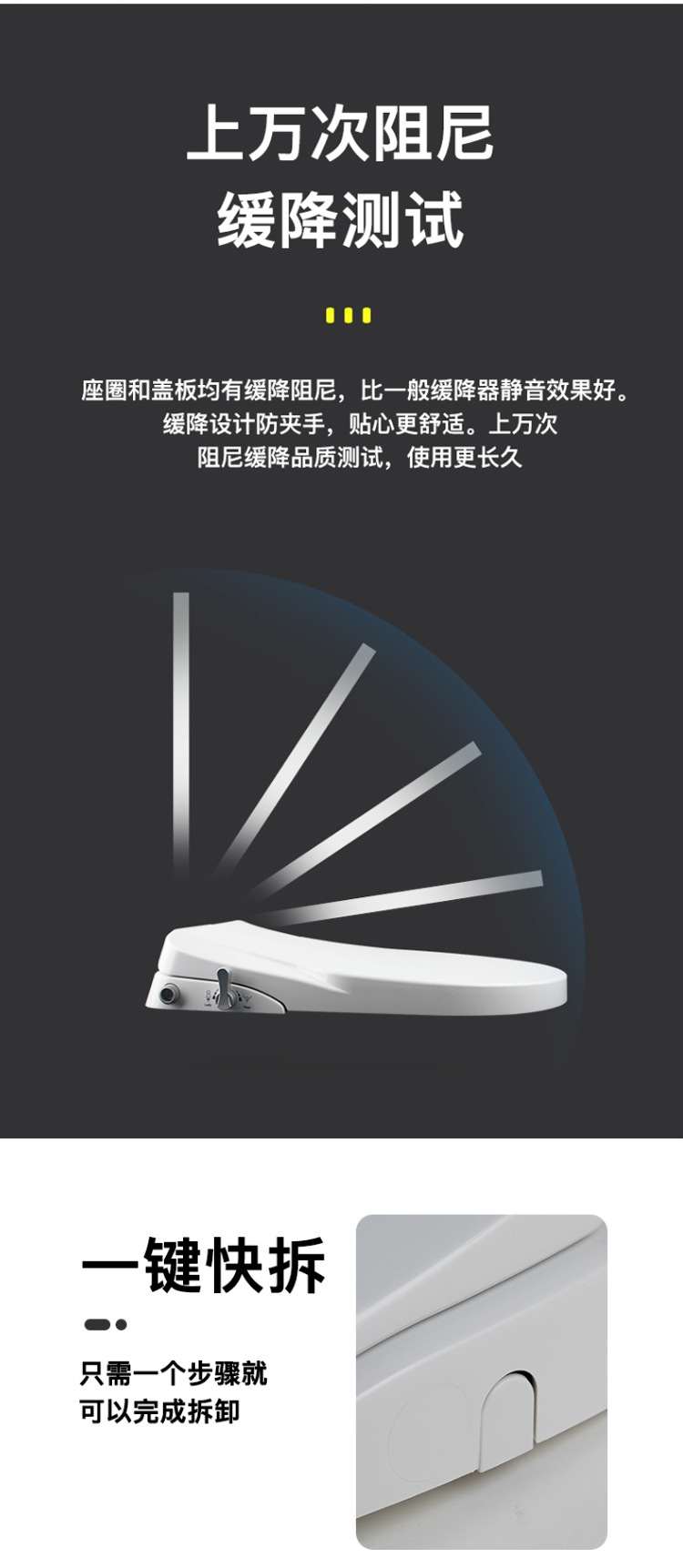Wholesale of light smart toilet seat covers that do not require electricity. Smart toilet integrated household bidet undefined