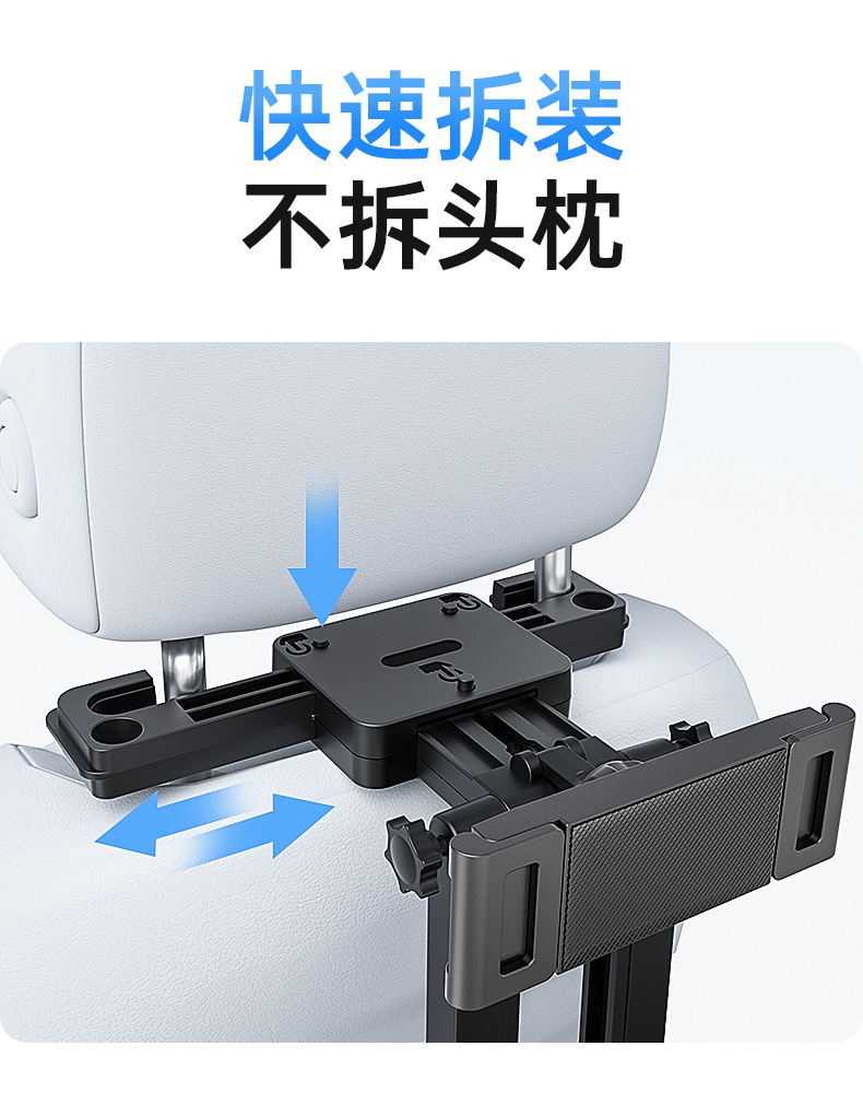 Anti-Slip Car-Mounted Small Table Board, Foldable Rear Seat Table for Car Use, Dining Table, Computer Stand, Table