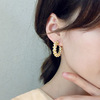 Fashionable earrings, ring, jewelry, suitable for import, European style, diamond encrusted