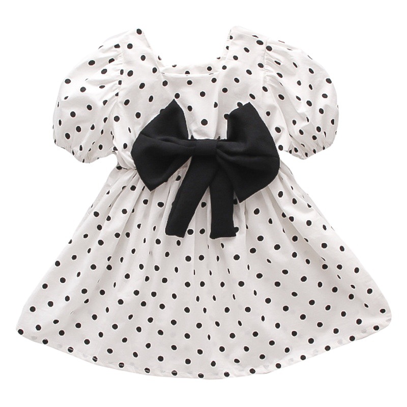 Princesa de la muchacha vestido verano 2023 nuevos niños rojos en línea estilo del océano bebé arco falda