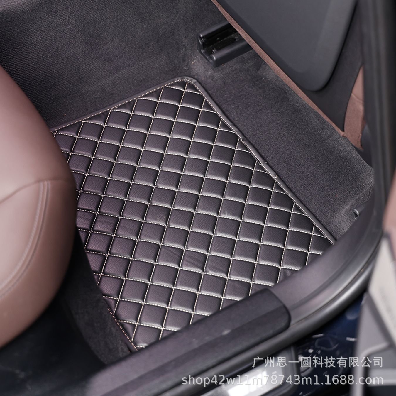 General Motors Car Floor Mats Cross-Border New Product Wholesale Foreign Trade Amazon Temu Tk Dropshipping Checkered Pattern Wear-Resistant Non-Slip