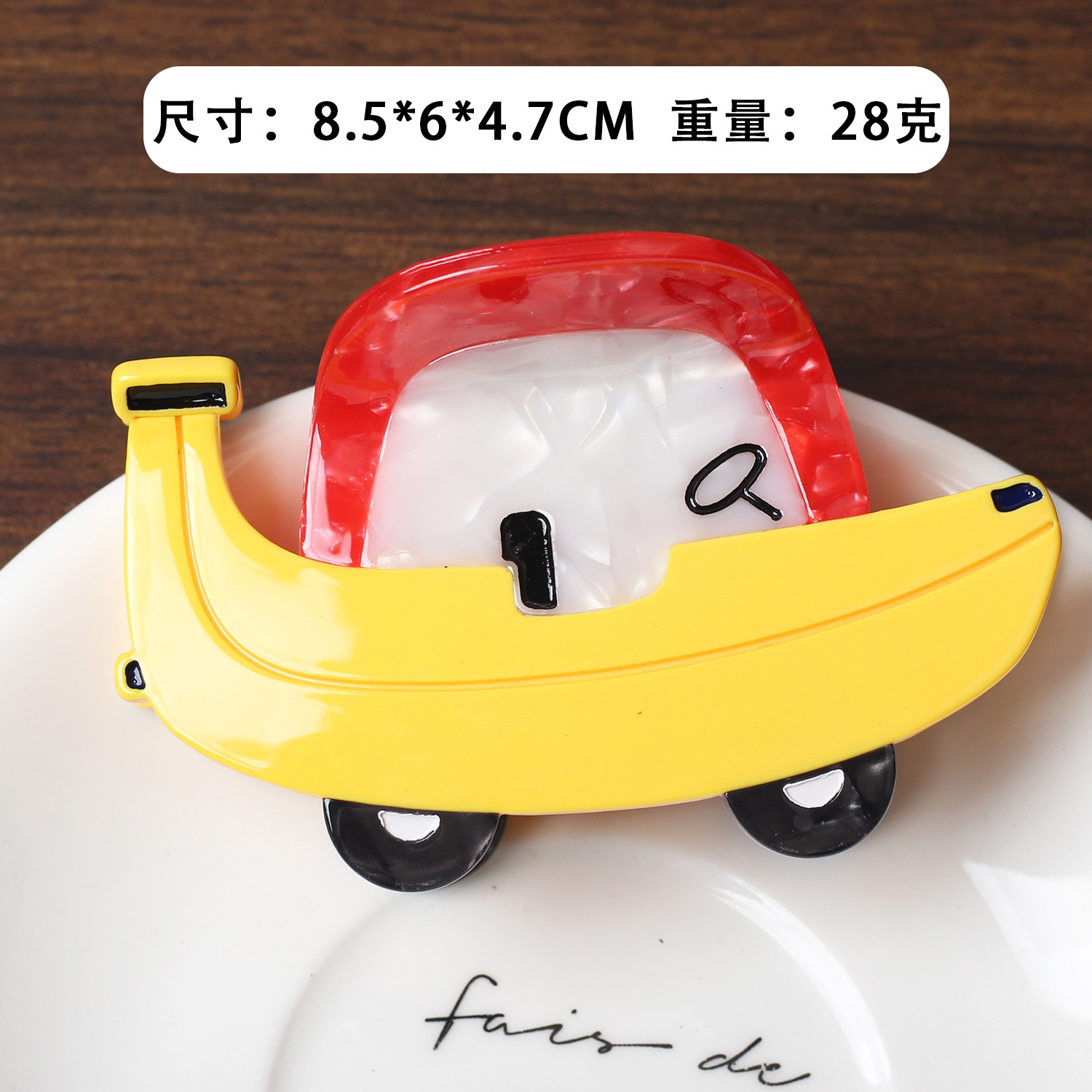 Aitong diseño creativo divertido de dibujos animados fruta horquilla de coche clip de agarre de ácido acético de alta calidad clip de tiburón de niña linda