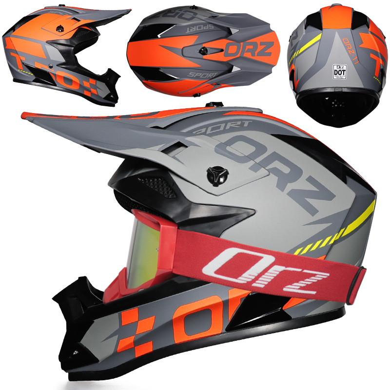 Nuevo casco de ciclismo Off-Road Orz, casco de rally para hombres y mujeres, casco todoterreno transpirable de carreras ADV de talla grande