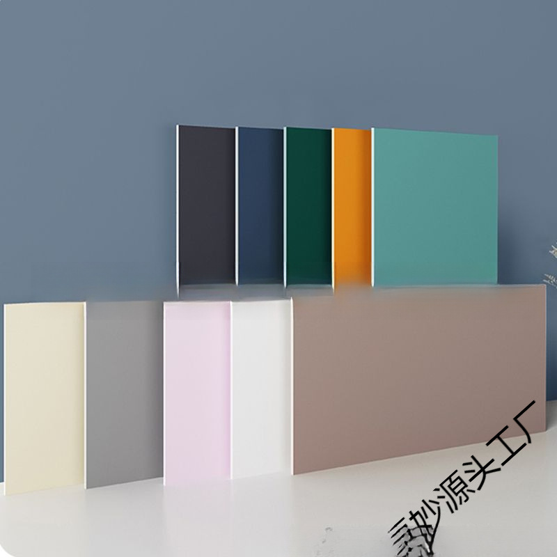 Self-adhesive waterproof matte solid color wallpapers on wall