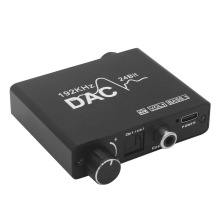 数字转模拟音频转换器DAC 192KHz 可调音量高低 带低音跟音量调节