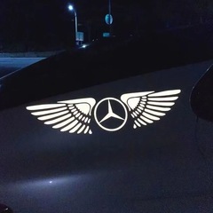 Car body reflective stickers exclusive car logo decoration random stickers LOGO stickers colorful laser angel wings