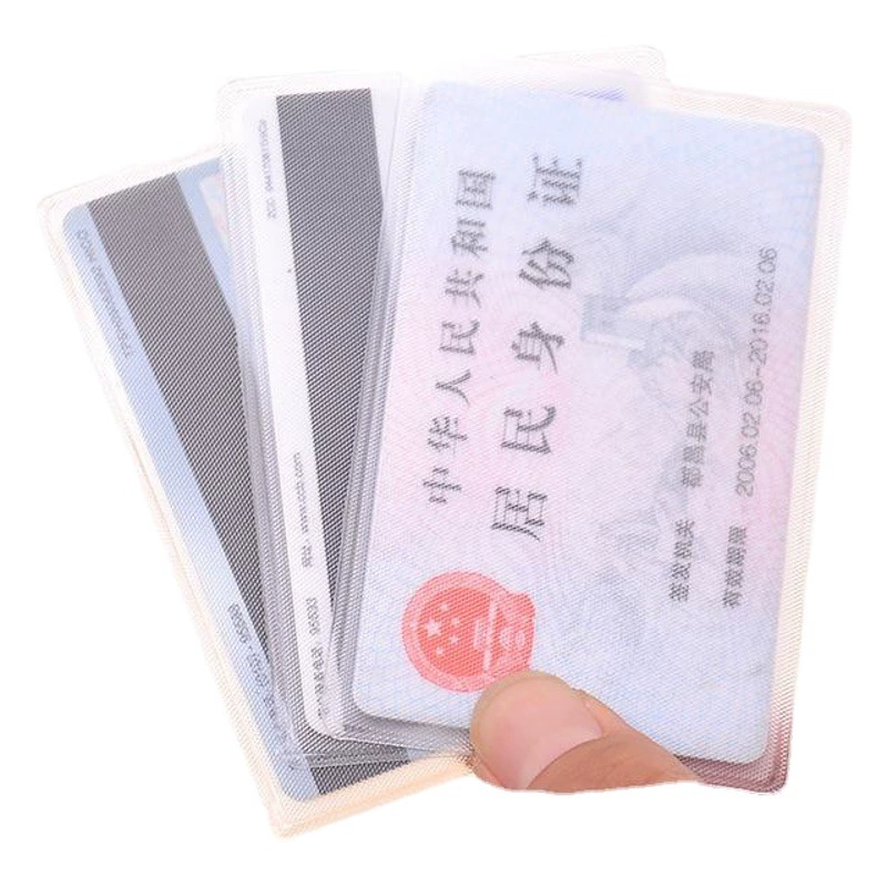 Набор карт Набор удостоверений личности Набор карт автобуса Карта еды Набор банковских карт Анти-магнитный сертификат Набор карт Прозрачный набор карт