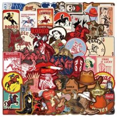 50 枚のクロスボーダー漫画ウエスタンゴシックスタイル落書きステッカー DIY 装飾携帯電話ケーススケートボードウォーターカップ PVC ステッカー