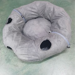 アマゾン爆型猫トンネルスエードu型トンネル変化綿毛猫通路ペット用品
