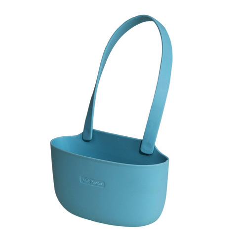 Kitchen storage drain hanging bag two-in-one snap sink rack TPR single and double layer bathroom filter bag