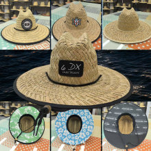 ​​爆款​​贴布草帽透气防晒遮阳帽定制LOGO户外​​救生员草帽