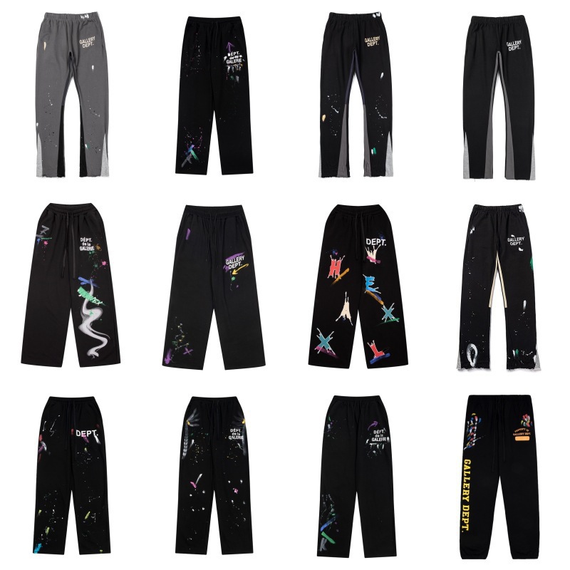 Gallery Dept Splash Ink Casual Pants American Trendy Brand Men's Sweatpants Spring and Summer Ins High Street Pants Women