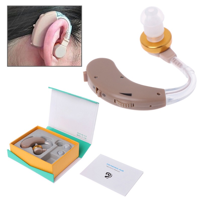 [Hot] hearing aid behind the ear deafness sound amplifier noise reduction sound insulation listening to the recovery of the elderly headphones