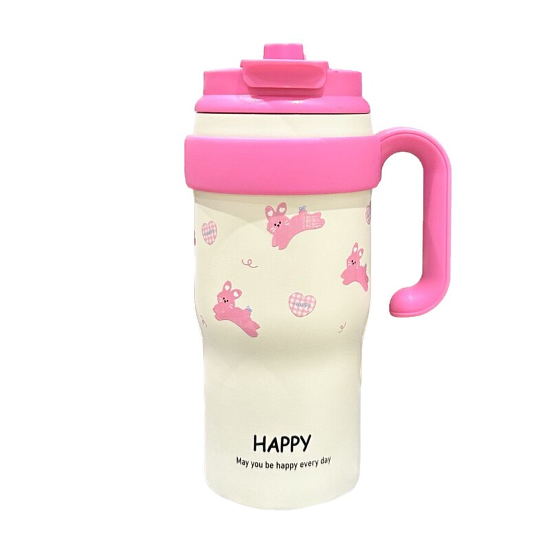 316 ステンレス鋼魔法瓶カップコーヒーカップ水カップストローカップ大容量アイスカップ女の子のための高価値女性カップ|undefined