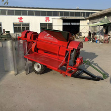 黄豆黑豆脱粒机 多功能谷子高粱打粒机 牵引式脱谷机水稻脱粒机