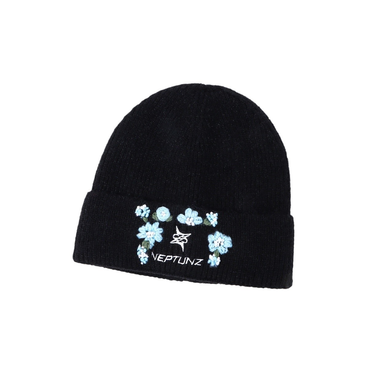 Cappello invernale caldo all'uncinetto, versatile, lavorato a maglia e ricamato a mano, da donna, autunno/inverno_voghion.com