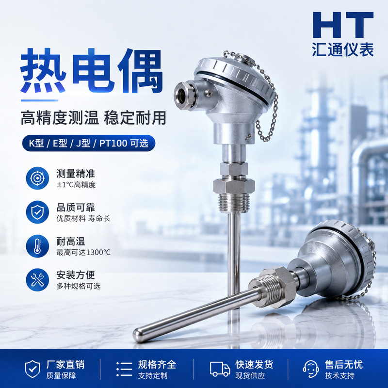 Thermal Resistance Pt100 Thermocouple Boiler High Temperature Resistant Probe Temperature Sensor Pt100 Integrated Transmitter Thermal Resistance Pt100 Thermocouple Boiler High Temperature Resistant Probe Temperature Sensor Pt100 Integrated Transmitter