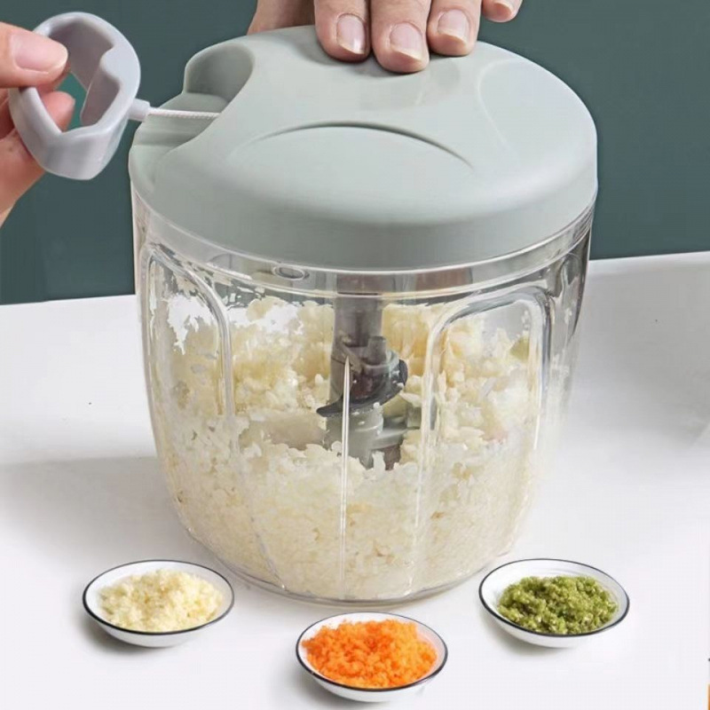 Large Garlic Kitchen Manual Meat Grinder Vegetable Cutter Household Garlic Multi-Function Grinder