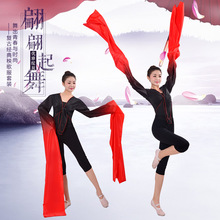 水袖舞蹈服上衣女古典練習袖甩袖練功演出服驚鴻舞京劇戲曲藏民族