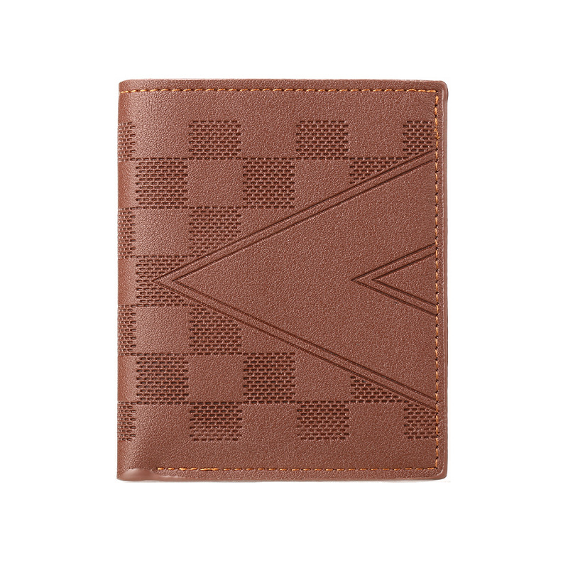 Aliexpress bolso de negocios para hombres corto de mediana edad, estilo horizontal de lujo ligero de alta calidad, multi-tarjeta pequeña cartera al por mayor