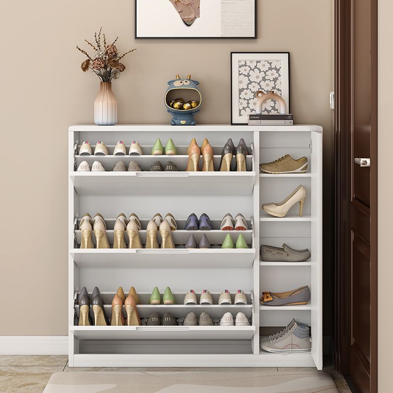 New Piano Paint Tipping Bucket Shoe Cabinet Modern Home Foyer Entry 17cm Door Large Capacity Shoe Rack Ultra-Thin Trial