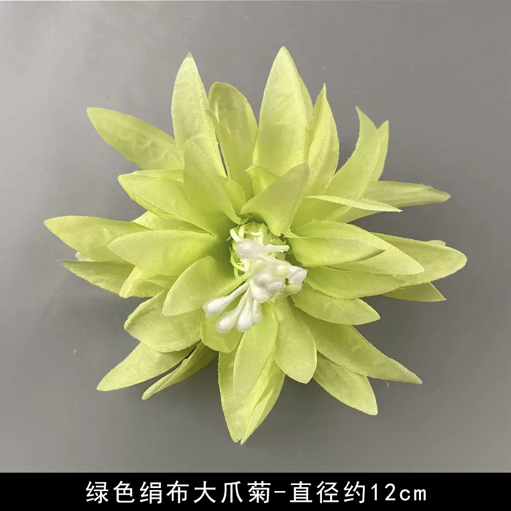 Simulación verde flor al por mayor flor falsa hecha a mano material pinza de flores accesorios de tocado de flor pequeña decoración del salón de bodas