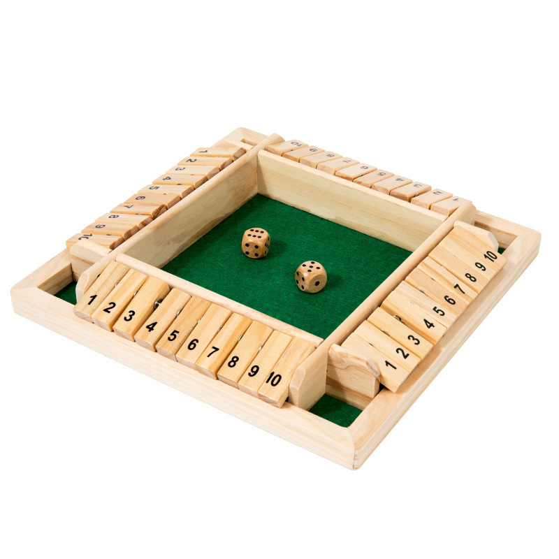 Juego Tablero de madera Barra Tablero Juego de dados Juego de mesa interactivo entre padres e hijos Ajedrez Juego de reunión de amigos