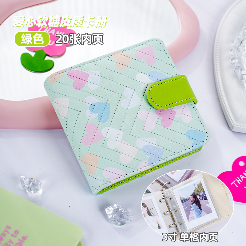 Wewu Love Fudge Candy One Palace Geca Book Little Fresh Little Card Star Polaroid Book de almacenamiento Mini álbum de mascotas