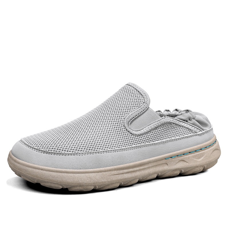 Zapatos casuales de hombre primavera-verano 2025, nuevos zapatos transpirables con suela gruesa de talón para hombre.