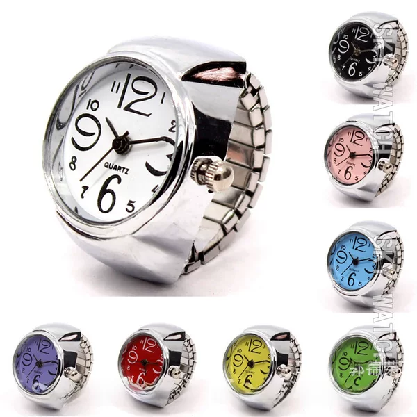 Domestic Movement Personalized Men's and Women's Finger Watches Hot Selling Couple Rings Watches Fashion Wholesale Alloy Shell Factory Direct Approval