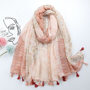 More Than 100 in Stock, Voile Long Scarf, Ready for Sale Series, Travel and Leisure Shawls, Factory Direct Sales
