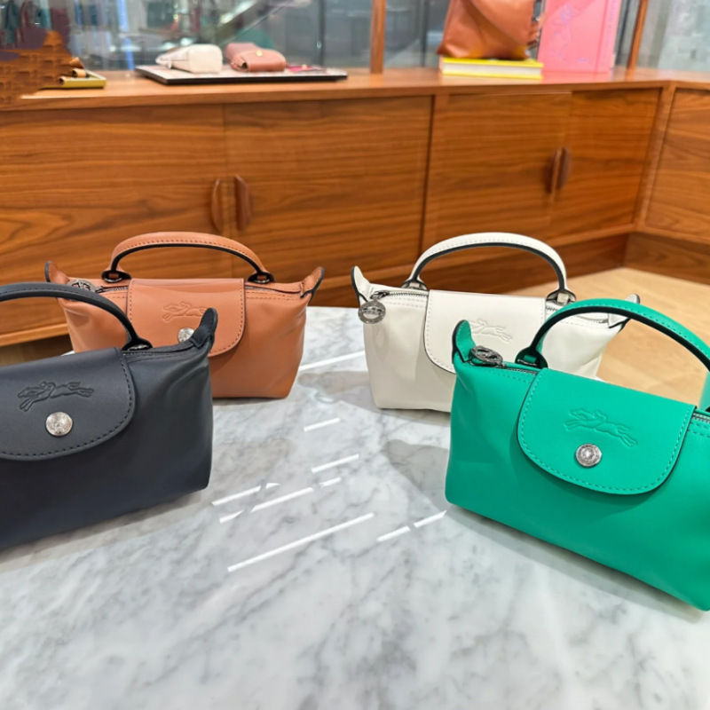 2025 Spring and Summer New Longxiang Bag Single Shoulder Goatskin Crossbody Bag Niche Fashion Mini Satchel Dumpling Bag
