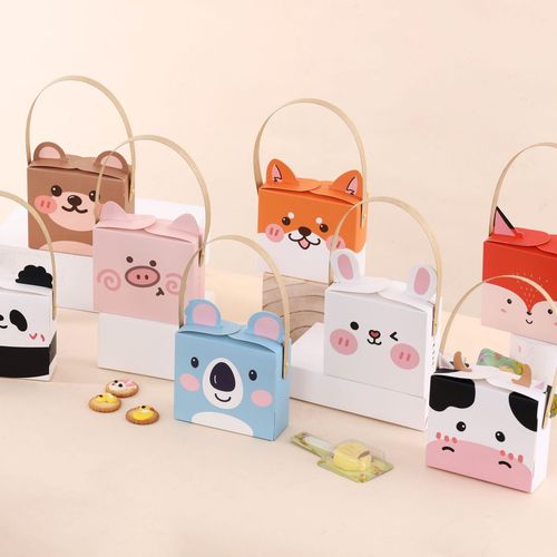 Children's portable gift box Internet celebrity ins snack carton biscuit box cartoon animal candy snack packaging box