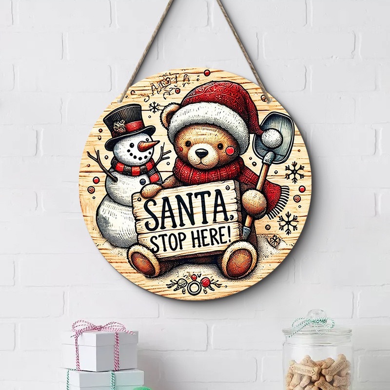 クロスボーダークリスマスクリエイティブ吊り下げ装飾木製工芸品ラウンドドアサイン木製吊り下げタグシリーズ 20Cmos 吊り下げ|undefined