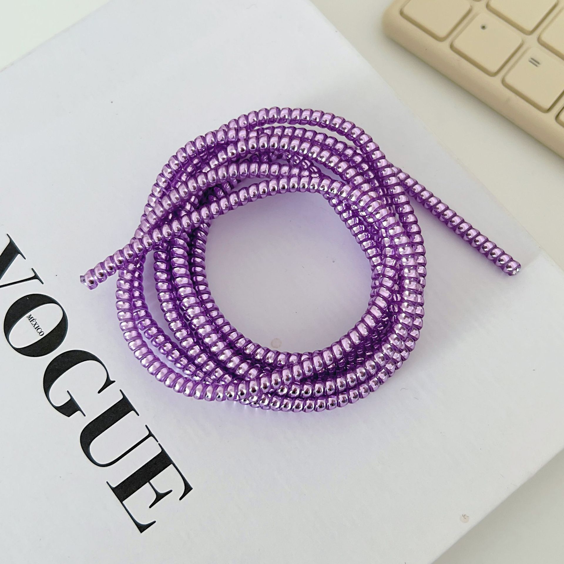 1,4 m 1,6 m cable de datos cuerda de protección anti-suciedad cable de teléfono móvil cuerda de bobinado anti-rotura cargador cubierta de protección de alambre