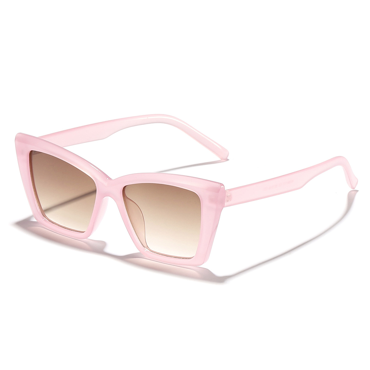 2024 nuevas gafas de sol con sombra de ojo de gato de marco grande de personalidad europea y americana