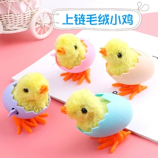 Заводная мягкая курочка прыгающая игрушка