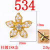 Metal golden accessory from pearl handmade, flowered, wholesale