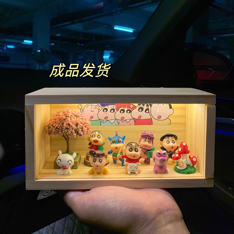 蜡笔小新手办生日礼物周边系列模型摆件小夜灯女生闺蜜男生女朋友|undefined