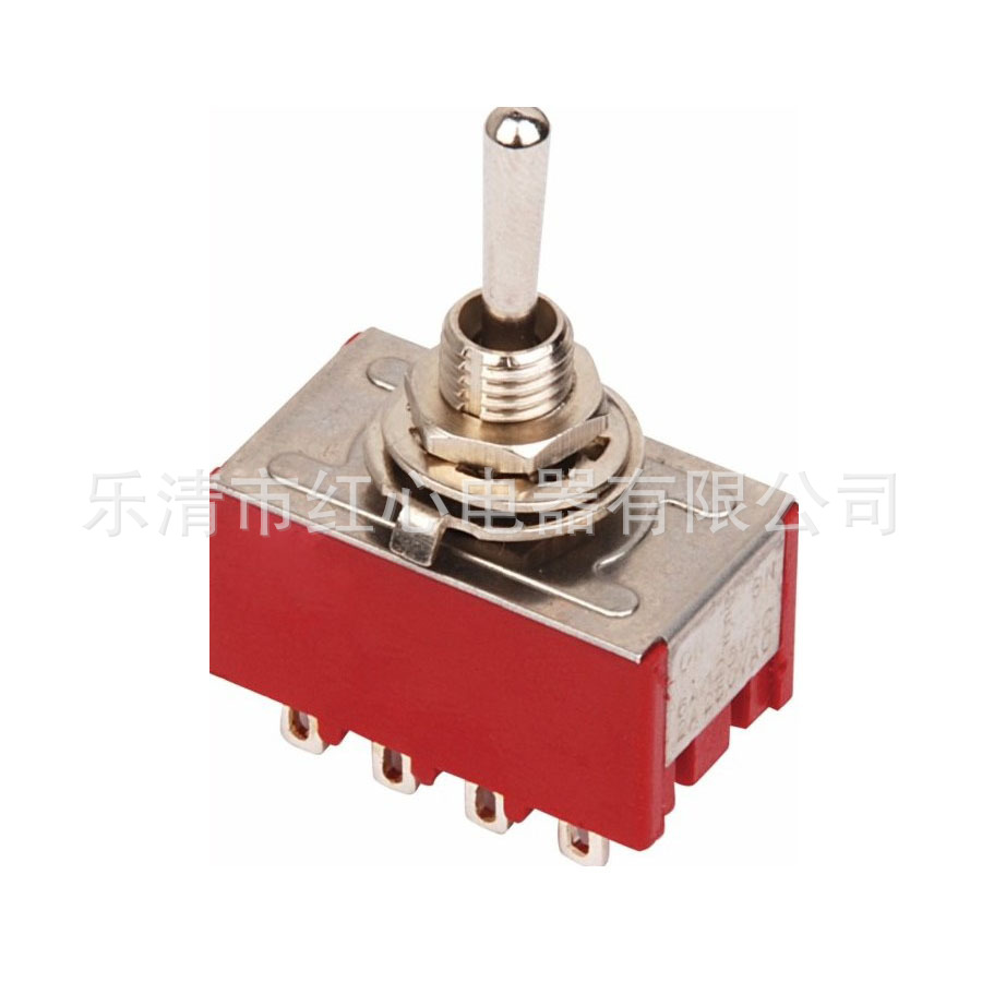 小型钮子开关 MTS-402 电源开关 2档12脚 摇臂 拨动 摇杆 6mm