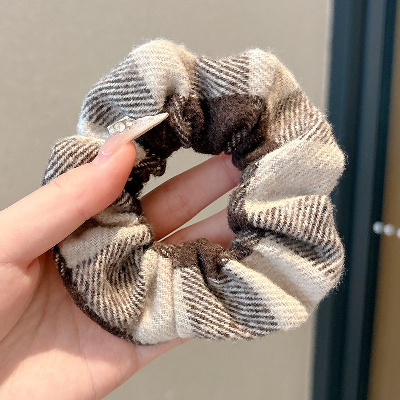 Anillo de cabello de intestino grande coreano para mujeres de alto nivel toallas cuadradas cuerdas de cabello de alta elasticidad y elásticas duraderas flojas flojas