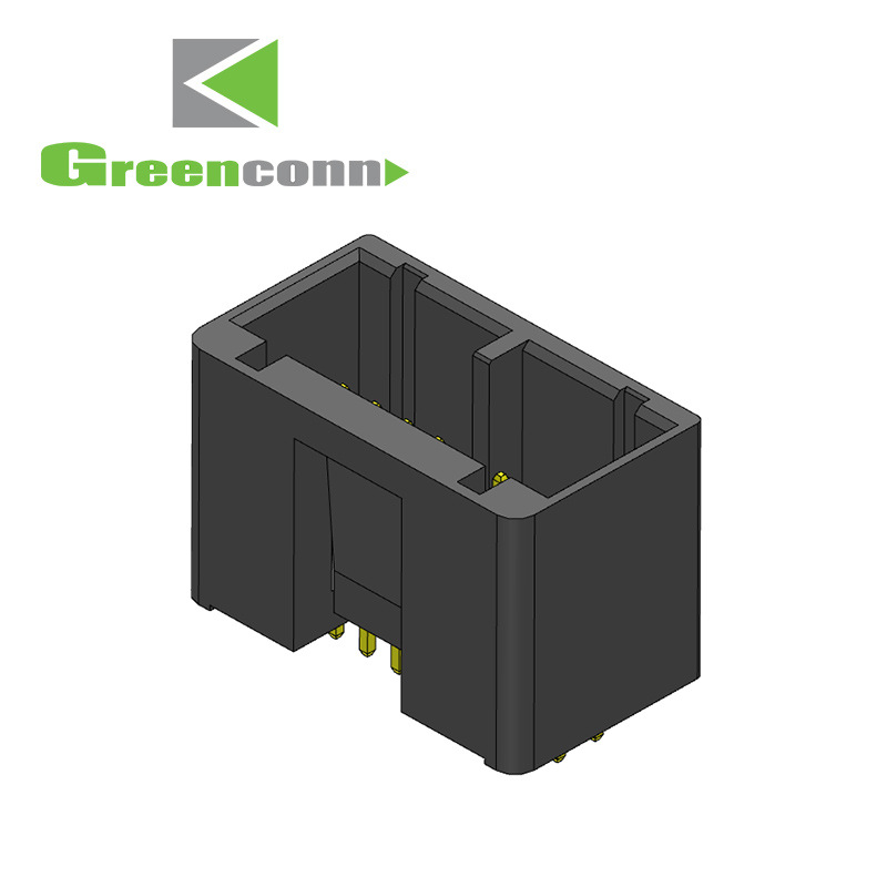 Greenconn连接器 间距2.50mm双排箱体16P直角连接器 车用车载连接器