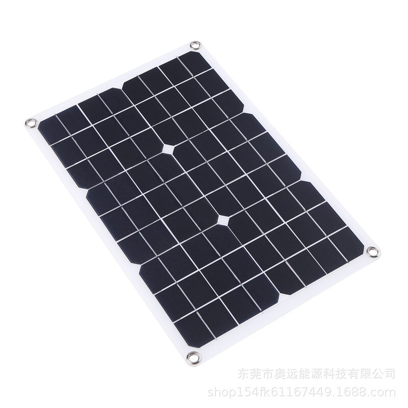 Monocrystalline silicon 20W solar panel charger Outdoor Emergency solar cell phone car yacht charging photovoltaic panel Monocrystalline silicon 20W solar panel charger Outdoor Emergency solar cell phone car yacht charging photovoltaic panel