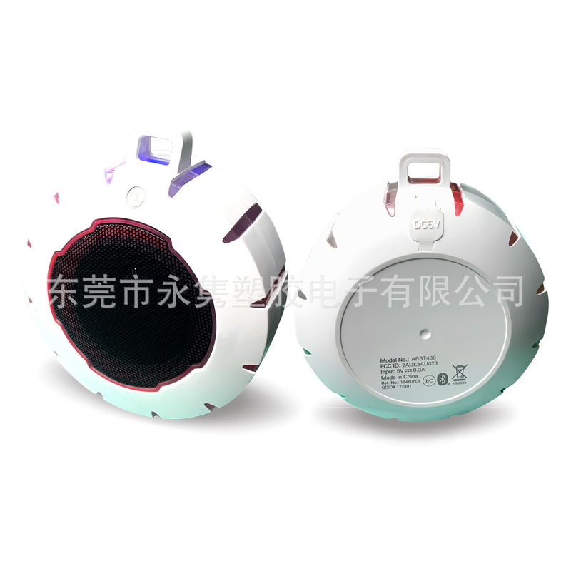 防水ミニストリングカラーバックパックワイヤレスBluetoothスピーカー、屋外ストリングカラーLED発光バックパックBluetoothスピーカー|undefined
