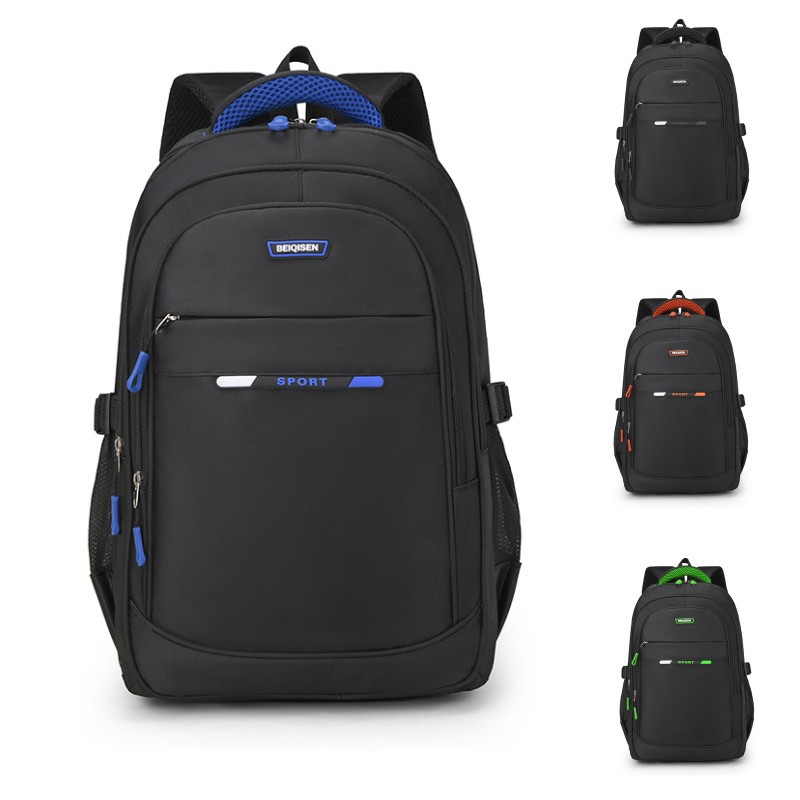 Mayorista 2025 nueva línea de tendencia simple mochila de hombre viaje bolsa de negocios multifuncional mochila de computadora transfronteriza