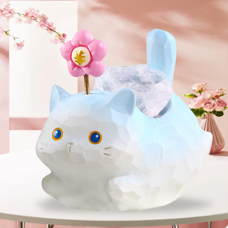 猫猫能量PAI盲盒树脂摆件创意潮玩桌面装饰水晶盲盒小红书同款礼|undefined