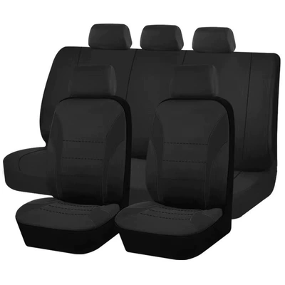 Universal Car Seat Cover | Universal seat cover - black-2-piece-set-single-seat