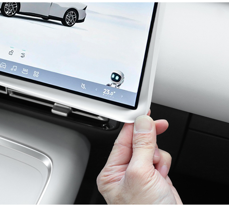 Suitable for Xpeng P7+ Central Control Screen Silicone Protective Cover Supplies Accessories Car Interior Decoration Interior Modification Film Parts