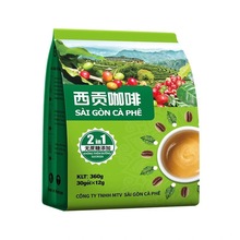越南西貢咖啡二合一速溶咖啡粉360克30條裝原裝進口熬夜防困咖啡